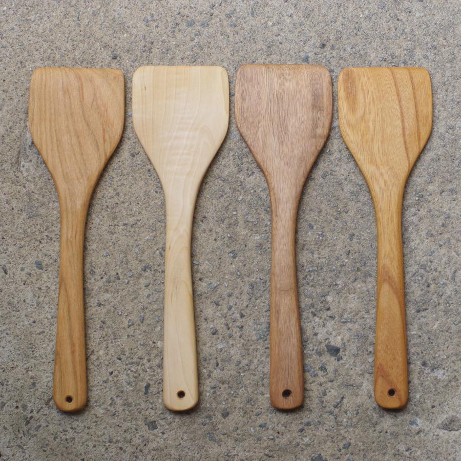 erakko 木べら まっすぐ 選べる樹種 4種類（トチ／くるみ／チェリー／ケヤキ） エラッコ 柴田漆工房 料理道具 調理道具 クリスマス | 