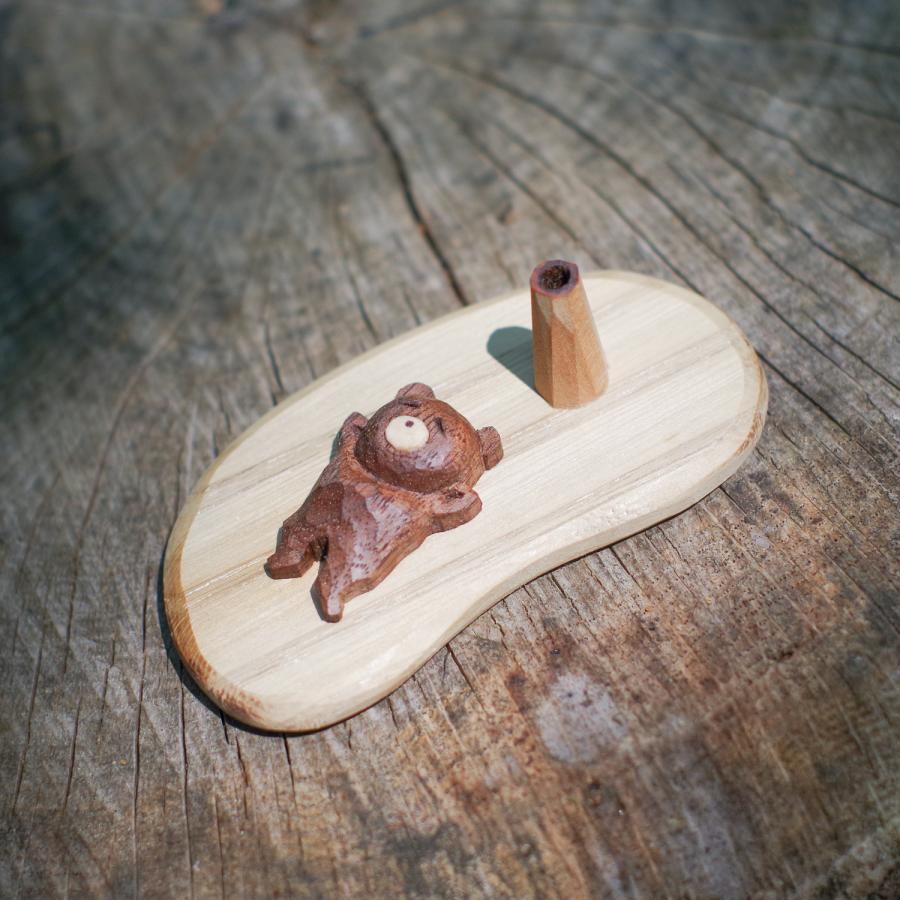 erakko 木陰がほしいタイニークマ 黒／茶色 一輪挿し 花器 花瓶 エラッコ 柴田漆工房 ギフト プレゼント 誕生日 お祝い 贈答品 成人祝い |  | 01