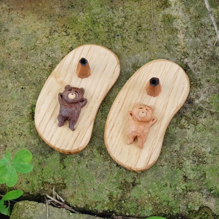 erakko 木陰がほしいタイニークマ 黒／茶色 一輪挿し 花器 花瓶 エラッコ 柴田漆工房 ギフト プレゼント 誕生日 お祝い 贈答品 成人祝い |  | 09