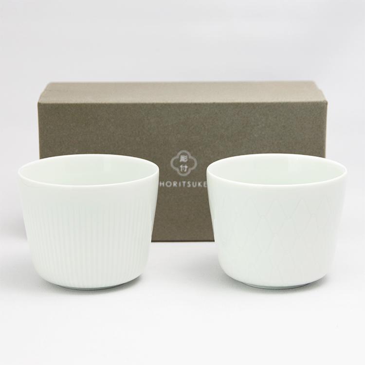 HORITSUKE（彫付） カップ 2個セット 瀬戸焼 湯飲み 伝統工芸品 民藝品 ギフト プレゼント 誕生日 お祝い 贈答品 敬老の日 |  | 04