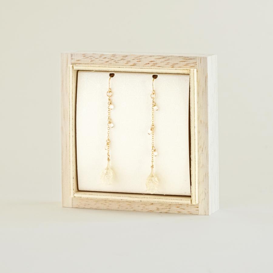 nobana スズラン イヤリング/ピアス 本美濃紙使用 伝統工芸品 民藝品 ギフト プレゼント 誕生日 お祝い 贈答品 成人祝い | 