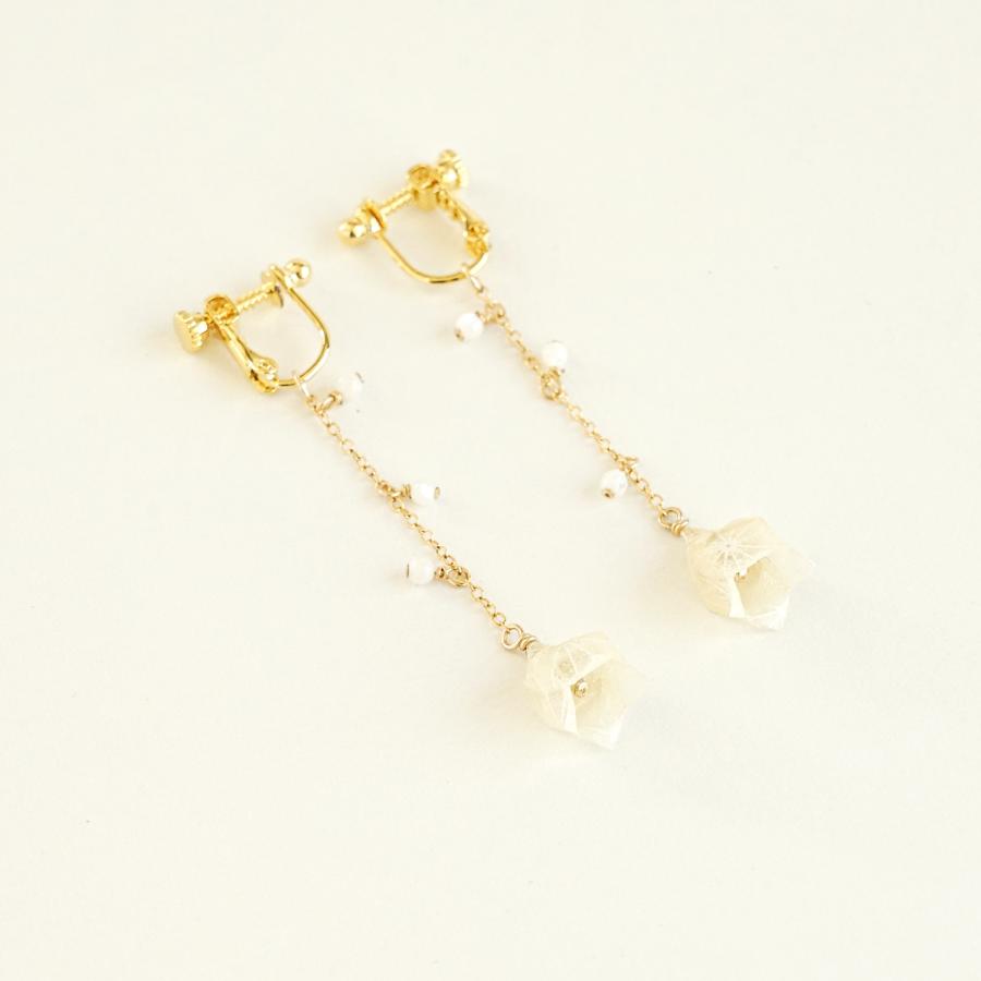 nobana スズラン イヤリング/ピアス 本美濃紙使用 伝統工芸品 民藝品 ギフト プレゼント 誕生日 お祝い 贈答品 成人祝い |  | 02