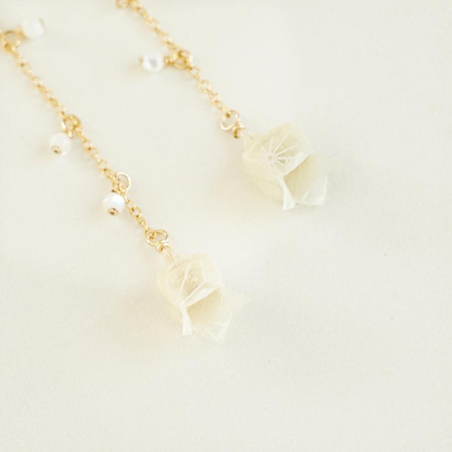 nobana スズラン イヤリング/ピアス 本美濃紙使用 伝統工芸品 民藝品 ギフト プレゼント 誕生日 お祝い 贈答品 成人祝い |  | 04