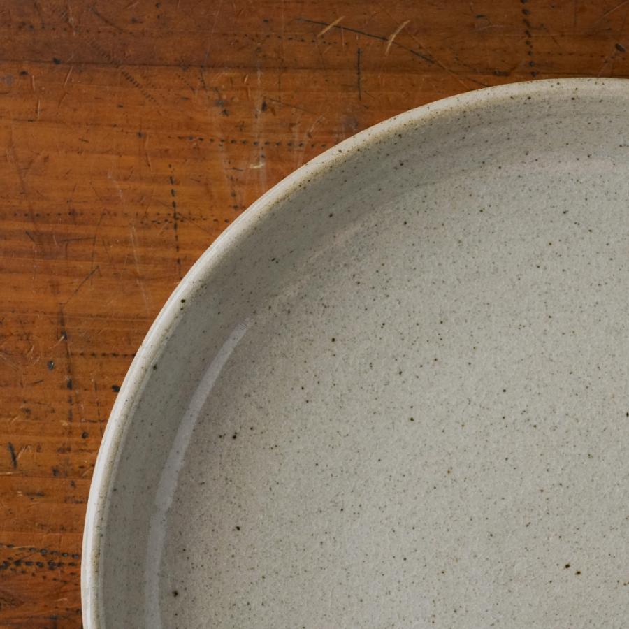 常陸窯いそべ陶苑 プレート Φ24 灰色（透明釉） 笠間焼 別注カラー 伝統工芸品 民藝品 ギフト プレゼント 誕生日 お祝い 贈答品 敬老の日 |  | 05
