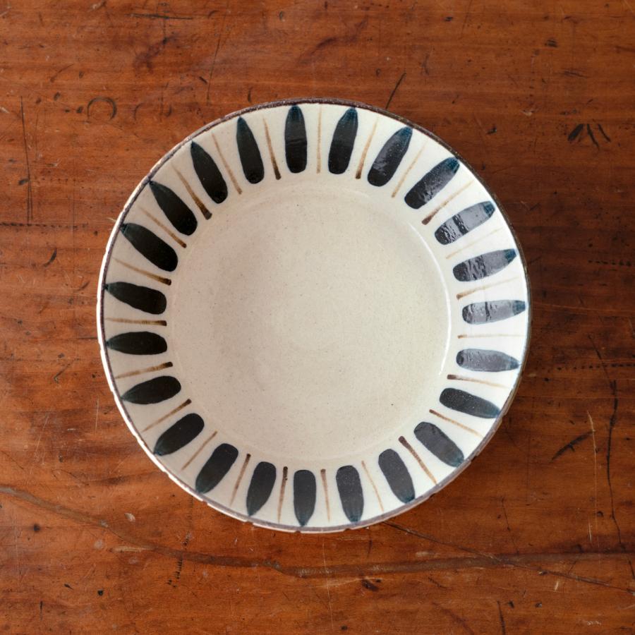 麦藁手 五寸切立鉢 橙/青 小春花窯 瀬戸焼 伝統工芸品 民藝品 食器