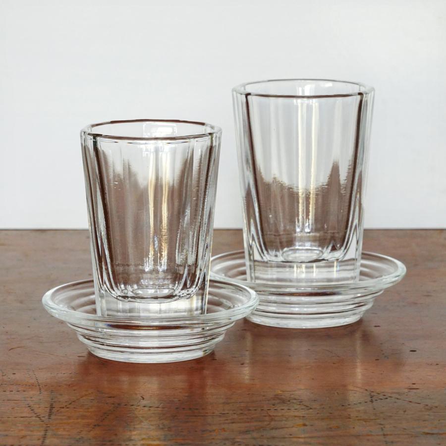 飲み屋の厚口グラスと酒受皿 大 東京都産 日本酒グラス 酒器 食器