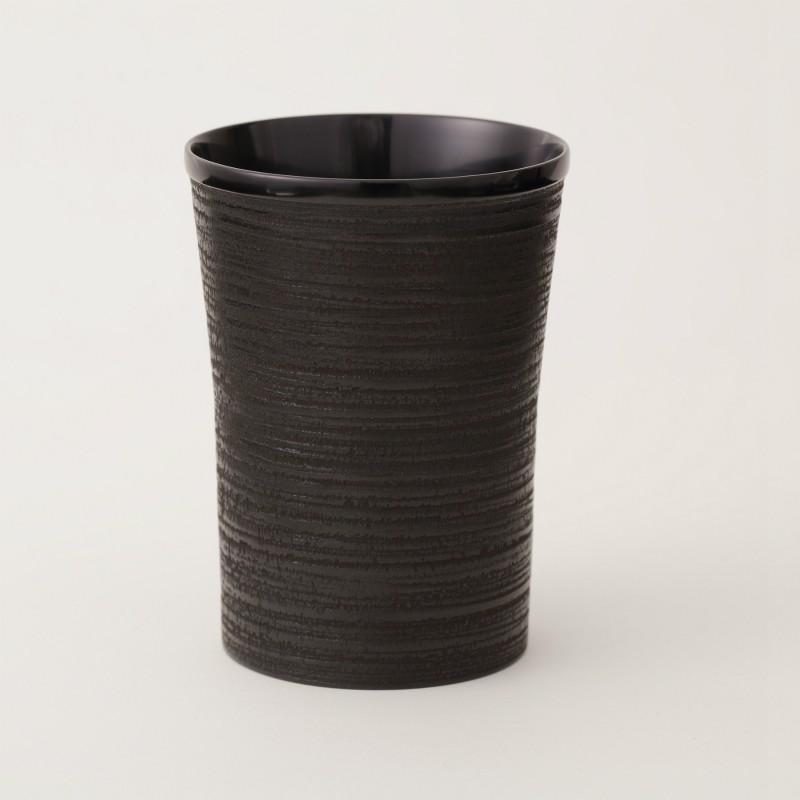 香川漆器 象谷塗ビアカップ [朱/黒] 中田漆木 ビアマグ 伝統工芸品 民