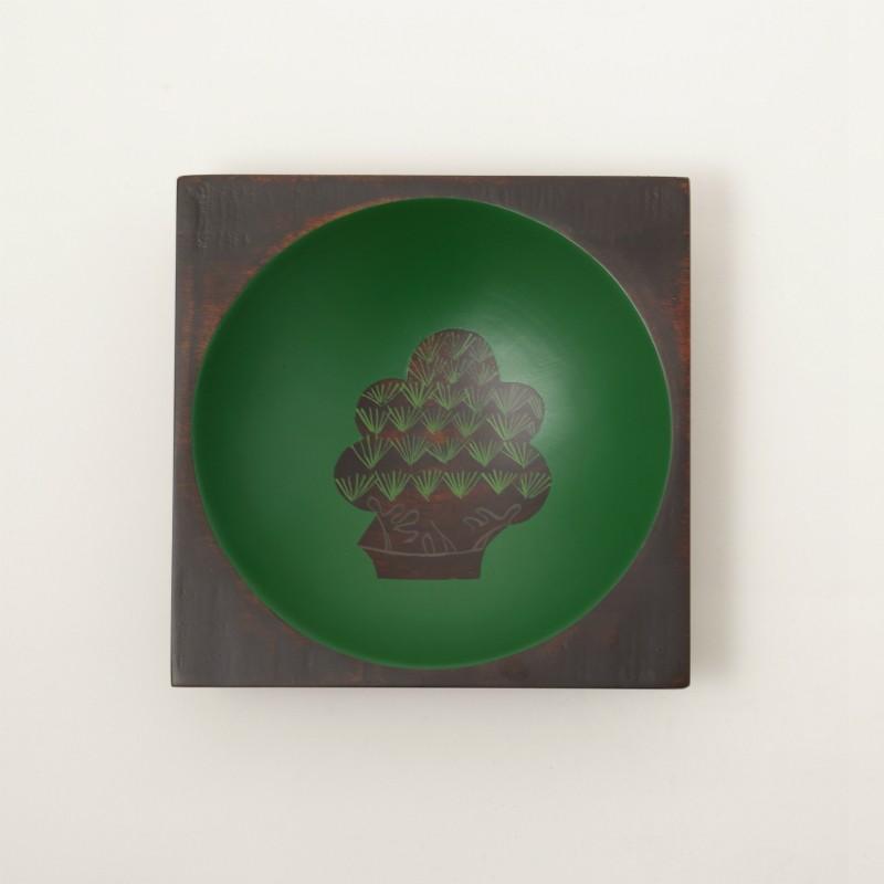 香川漆器 さぬき角丸ボウル うるし絵 6種類 中田漆木 伝統工芸品 民藝