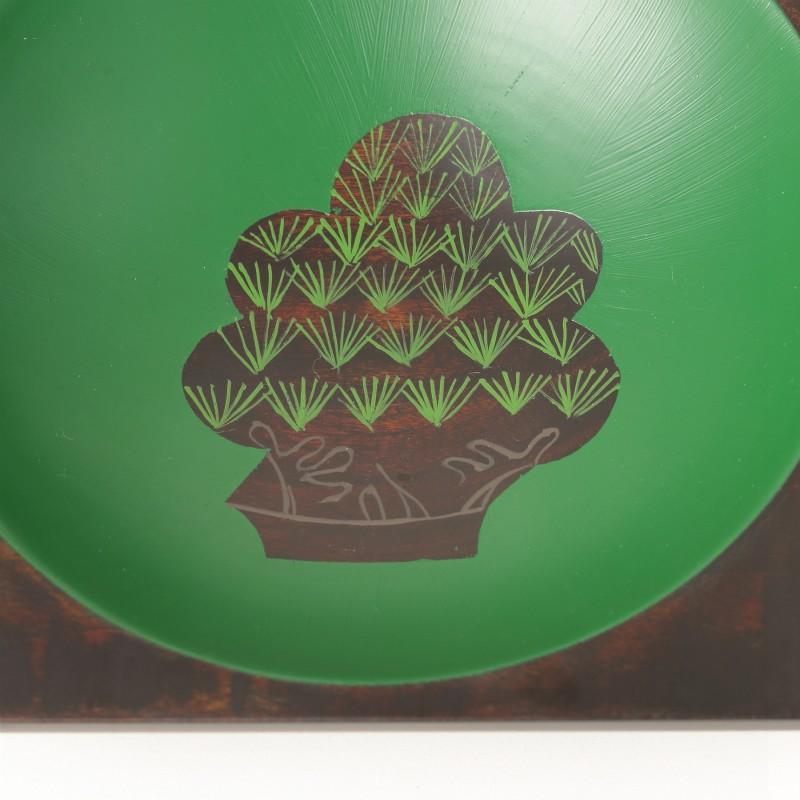 香川漆器 さぬき角丸ボウル うるし絵 6種類 中田漆木 伝統工芸品 民藝