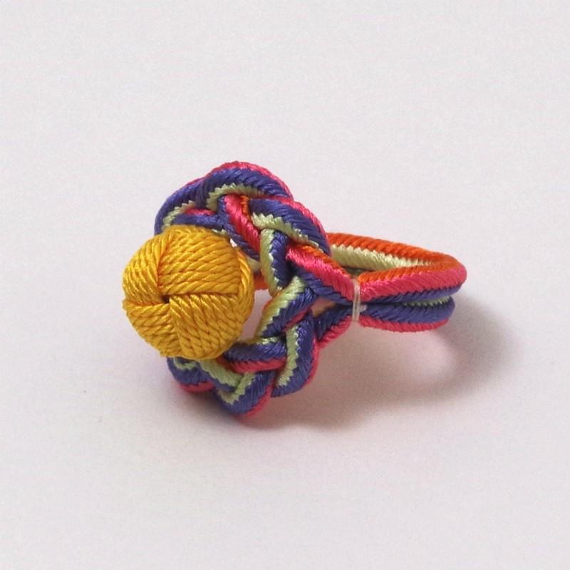 京くみひも 相生リング オレンジ 昇苑くみひも 組紐アクセサリー 指輪 伝統工芸品 民藝品 ギフト プレゼント 誕生日 お祝い 贈答品 成人祝い |  | 03