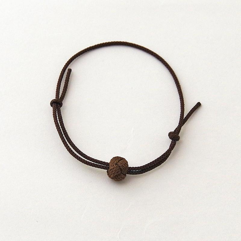 京くみひも 小田巻ブレスレット 茶色 昇苑くみひも 京都 組紐ブレスレット 組紐アクセサリー ギフト プレゼント 誕生日 お祝い 贈答品 成人祝い | 