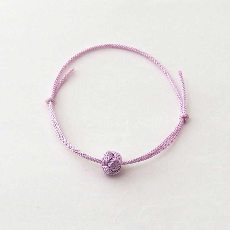 京くみひも 小田巻ブレスレット 藤（紫色） 昇苑くみひも 組紐