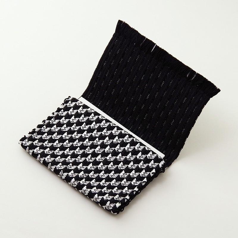 京くみひも 組紐カードケース 大和組 [黒] 昇苑くみひも 京都 名刺入れ