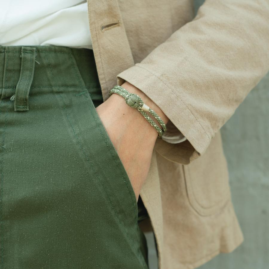 京くみひも 二重巻きブレスレット 別注カラー カーキグリーン 昇苑くみひも 京都 組紐ブレスレット 組紐アクセサリー ギフト プレゼント |  | 03
