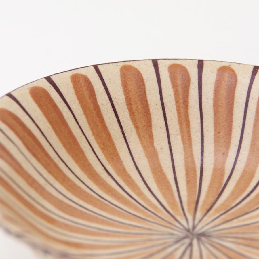 麦藁手 中平鉢 橙/青 小春花窯 瀬戸焼 伝統工芸品 民藝品 食器