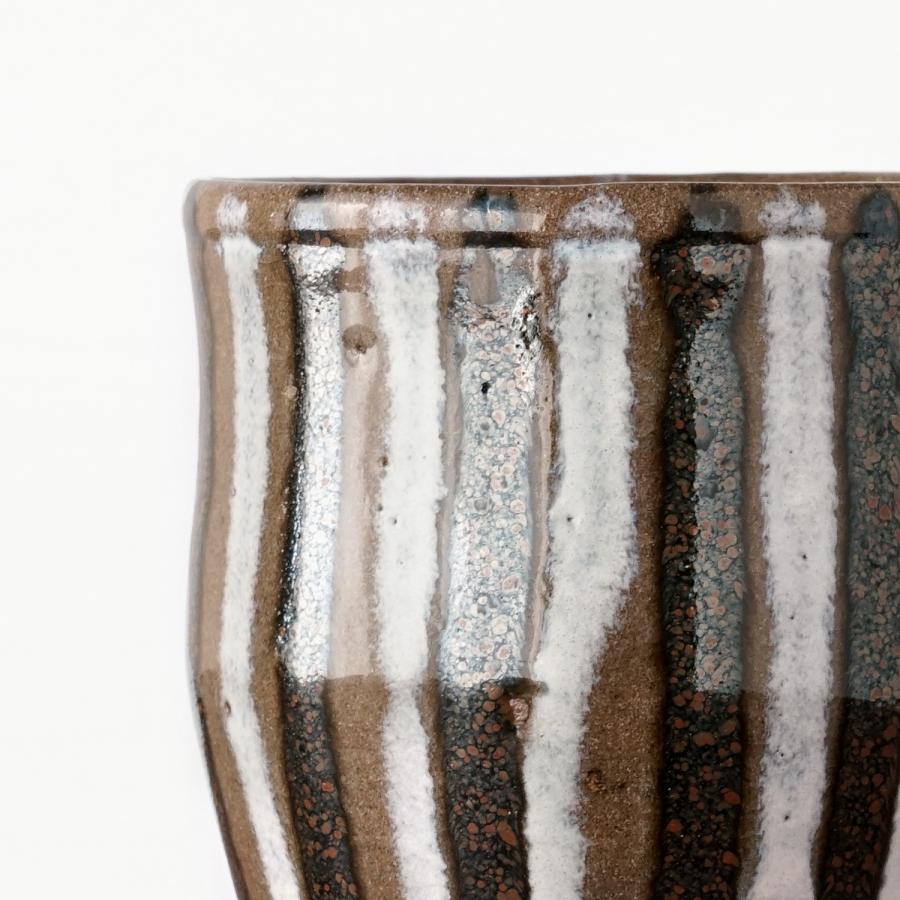 俊彦窯 縦縞（麦藁手）マグカップ 丹波焼 兵庫県 清水俊彦 伝統工芸品 民藝品 食器 ギフト プレゼント 誕生日 お祝い 贈答品 成人祝い |  | 01