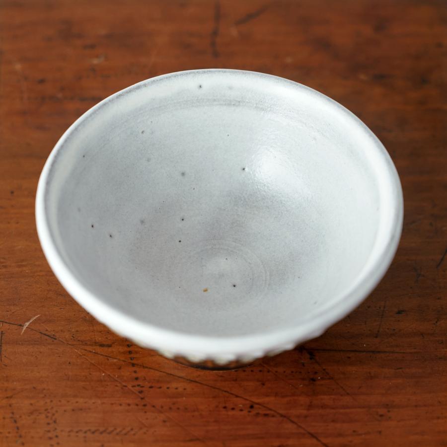 俊彦窯 しのぎ手飯茶碗 掛け分け 丹波焼 兵庫県 清水俊彦 伝統工芸品