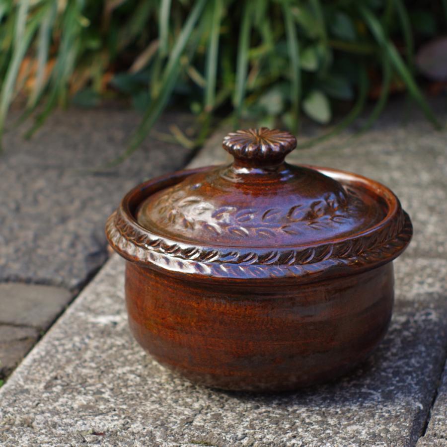 山内卓夫 煮込み鍋 黒 飴色 信楽焼 滋賀県産 土鍋 民芸品 おしゃれ キッチン雑貨 食器 お誕生日プレゼント Yama004 Tabitote Store 通販 Yahoo ショッピング