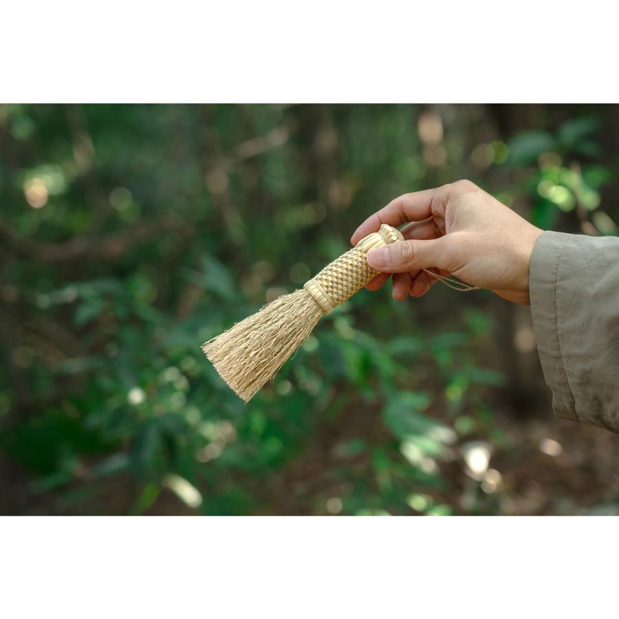 りんごn　大羽箒（約48.5cm）箒博作 米澤ほうき工房 小箒 松本箒 長野県産 卓上ほうき 掃除道具 荒物 伝統