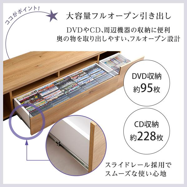 テレビ台 ロータイプ 日本製〔幅140x奥行き40.5x高さ36.5cm〕 完成品｜table-lukit｜09