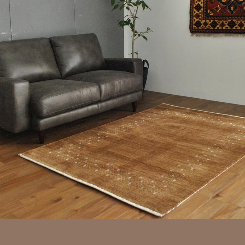 ギャペ ☆ウール素材上質大判カーペット168×241 定価14万円品物 ギャベラグ 190×240cm ギャッベ サビ色/全5色 ウール100％ オール