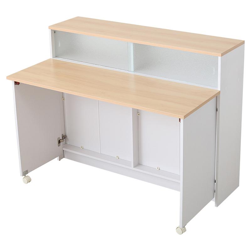 キッチンカウンター 幅 120cm ナチュラル色 全2色 対面式 バタフライ