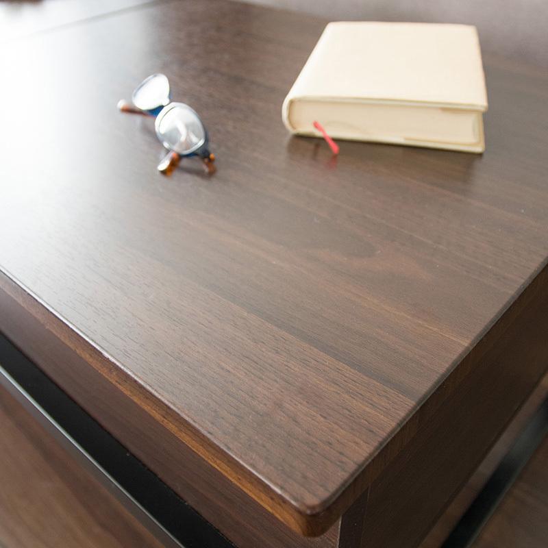 昇降式テーブル センターテーブル リフティング 収納付き デスク