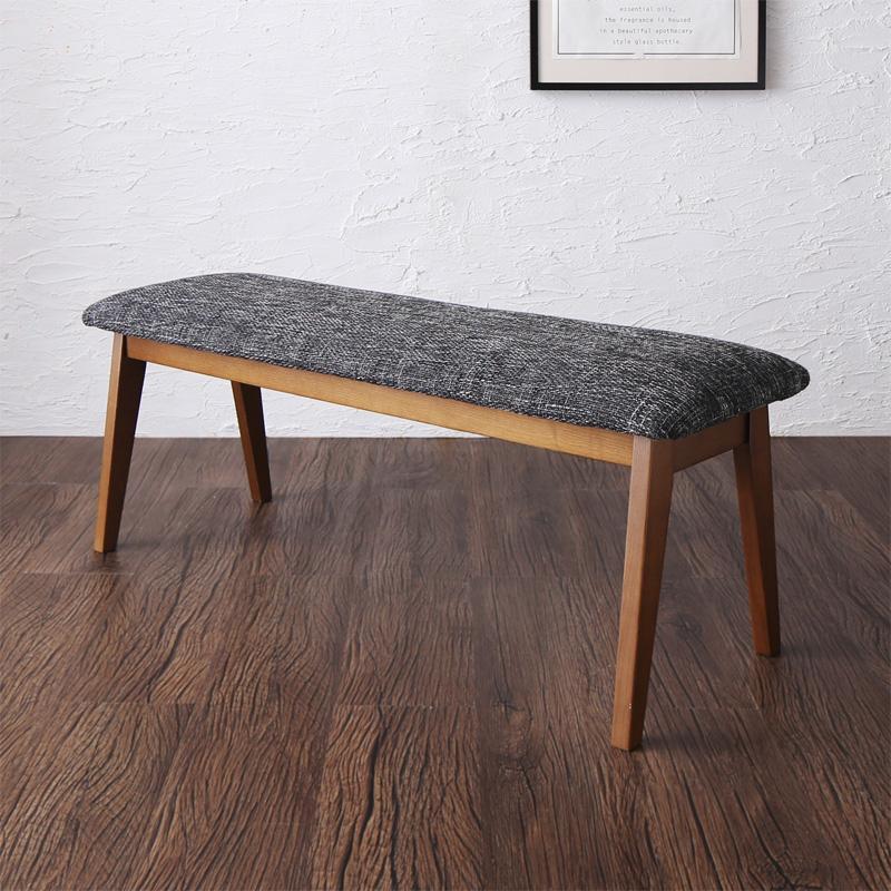 ダイニングベンチ 布張り ウォールナット色塗装 モダン北欧デザイン Ele Tablemart 通販 Yahoo ショッピング