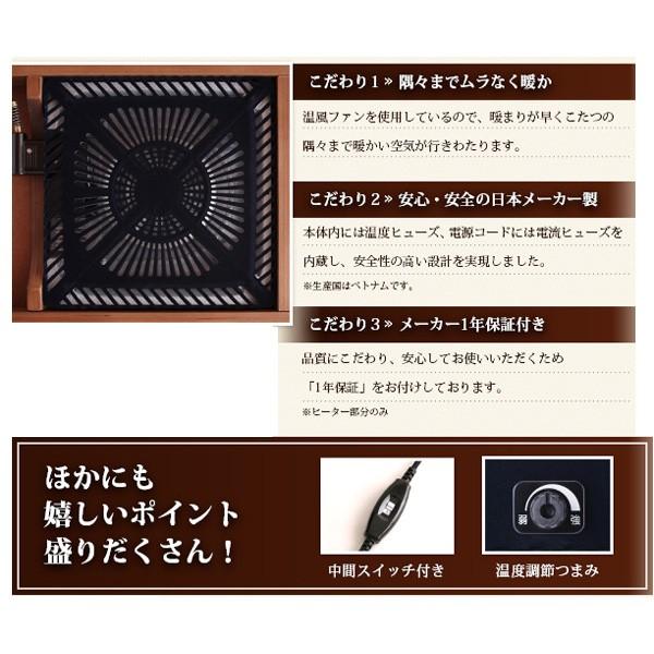 こたつテーブルセット 5点 幅120×奥行80cmコタツ+2Pソファ1脚+1Pソファ2脚+コーナーソファ1脚 MRDの画像