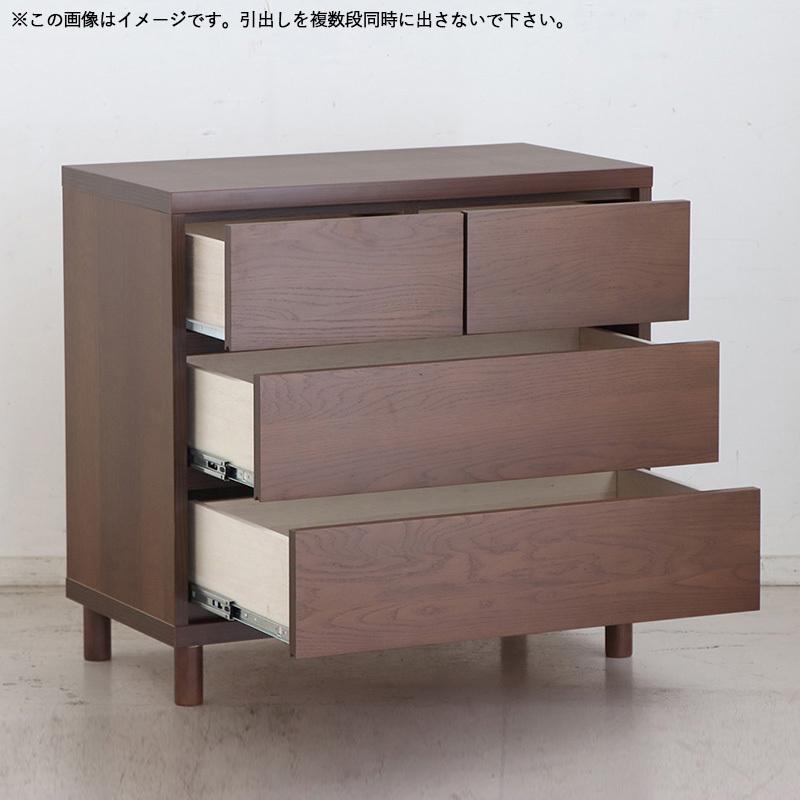 3段チェスト 幅75cm 引出しタンス 2台セット ナチュラル色/全2色 日本製 オーク無垢材 幅76×奥行40×高さ72cm OT-CST_19