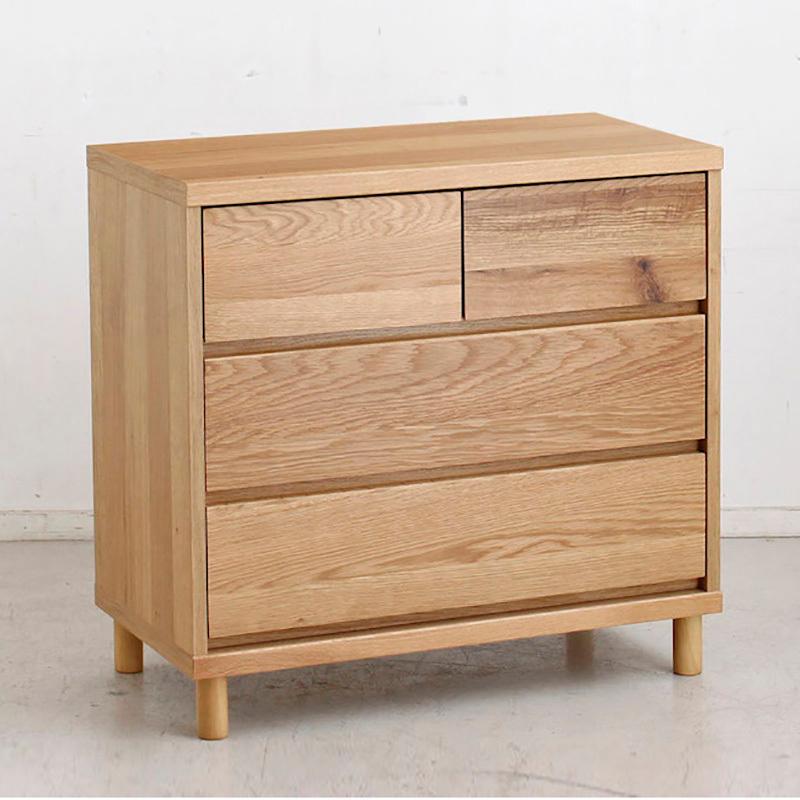 3段チェスト 幅75cm 引出しタンス 2台セット ナチュラル色/全2色 日本製 オーク無垢材 幅76×奥行40×高さ72cm OT-CST_6