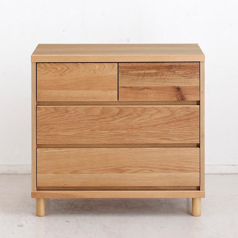 3段チェスト 幅75cm 引出しタンス 2台セット ナチュラル色/全2色 日本製 オーク無垢材 幅76×奥行40×高さ72cm OT-CST_7