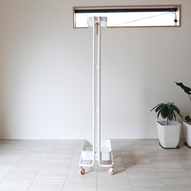 ハンガーラック 1台単品 ホワイト色 グリーン色 スチール 幅50cm