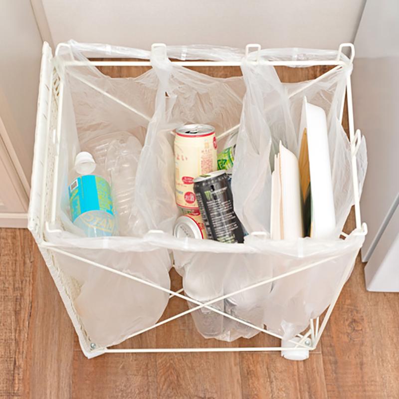 ラタン調 ゴミ箱 ダストワゴン ごみ箱 3台セット グレー色/全3色 分別 大容量 キャスター付 ひっかけタイプ RUDO-DB |  | 04