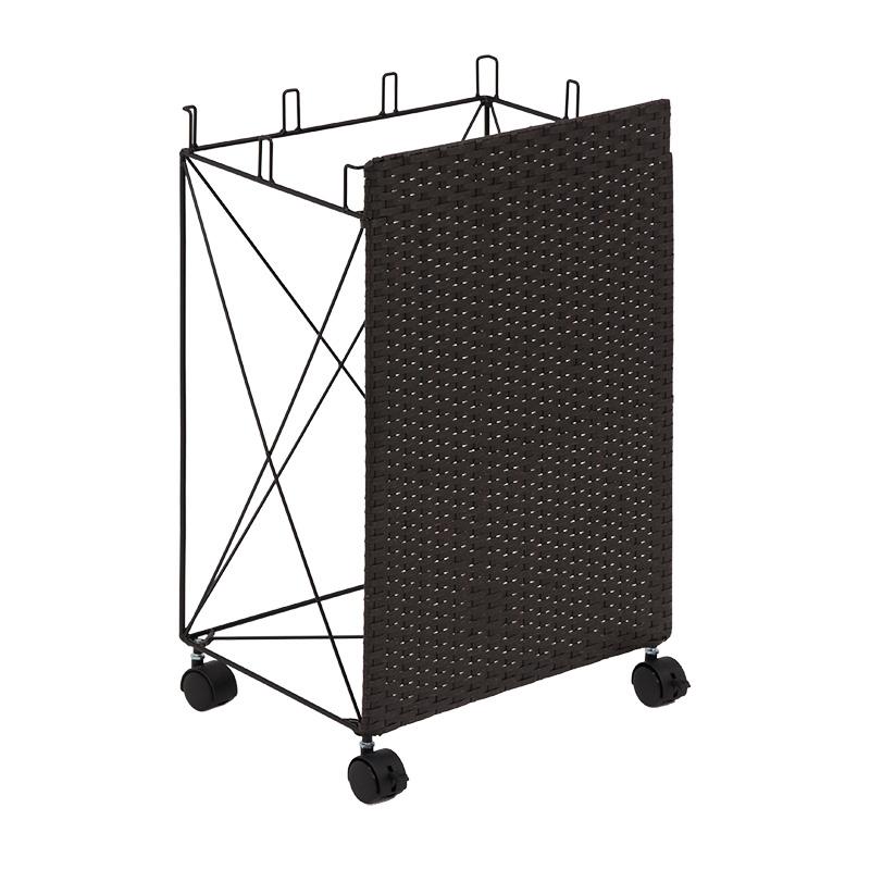 ラタン調 ゴミ箱 ごみ箱 2台セット グレー色/全3色 幅38×奥行28×高さ60.5cm 分別 大容量 キャスター付 ひっかけタイプ RUDO-DB |  | 11