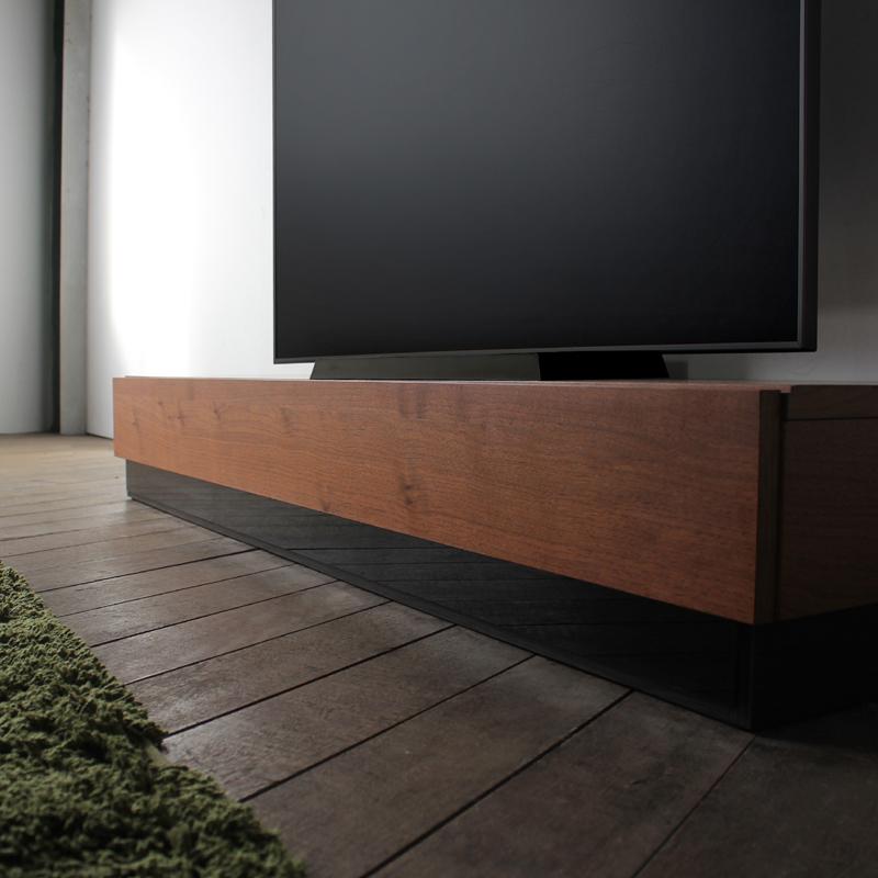テレビ台 160cm キャビネット3点セット ウォールナット ブラウン 総幅 240 奥行45 cm 国産 日本製 無垢材 天然木シート 完成品 RY |  | 12