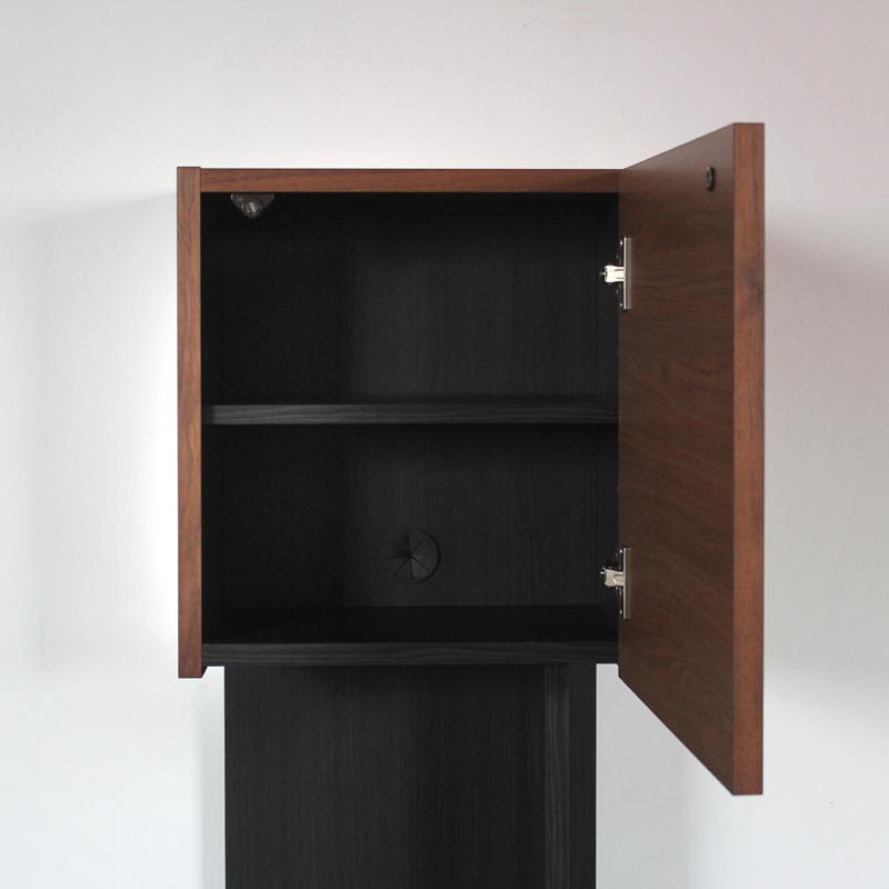 テレビ台 160cm キャビネット3点セット ウォールナット ブラウン 総幅 240 奥行45 cm 国産 日本製 無垢材 天然木シート 完成品 RY |  | 13