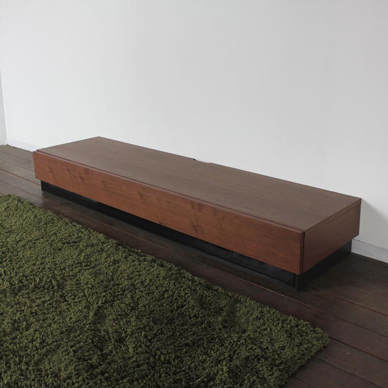 テレビ台 160cm キャビネット3点セット ウォールナット ブラウン 総幅 240 奥行45 cm 国産 日本製 無垢材 天然木シート 完成品 RY |  | 05