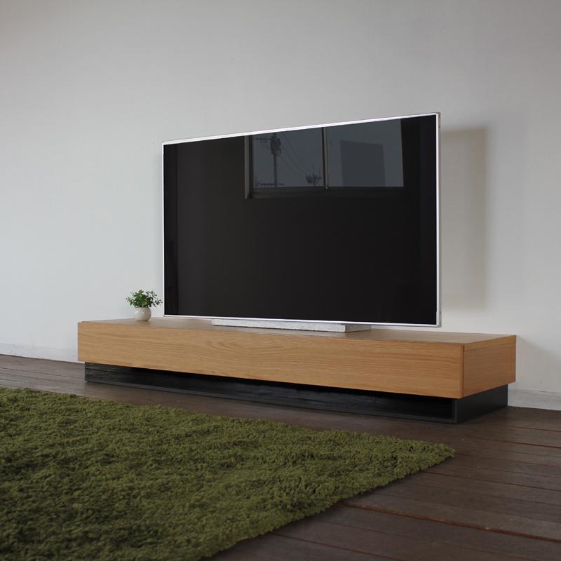 テレビ台 160cm ナチュラル オーク 幅160 奥行45 高さ24cm 国産 日本製 無垢材 天然木シート 収納付きローボード 完成品 RY |  | 01