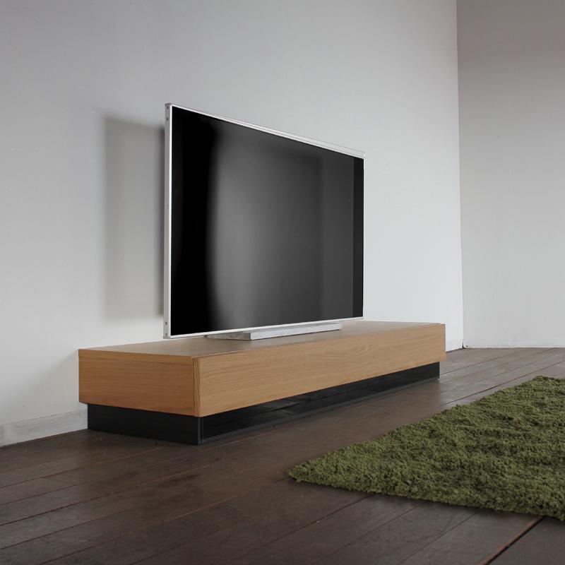 テレビ台 160cm ナチュラル オーク 幅160 奥行45 高さ24cm 国産 日本製 無垢材 天然木シート 収納付きローボード 完成品 RY |  | 02