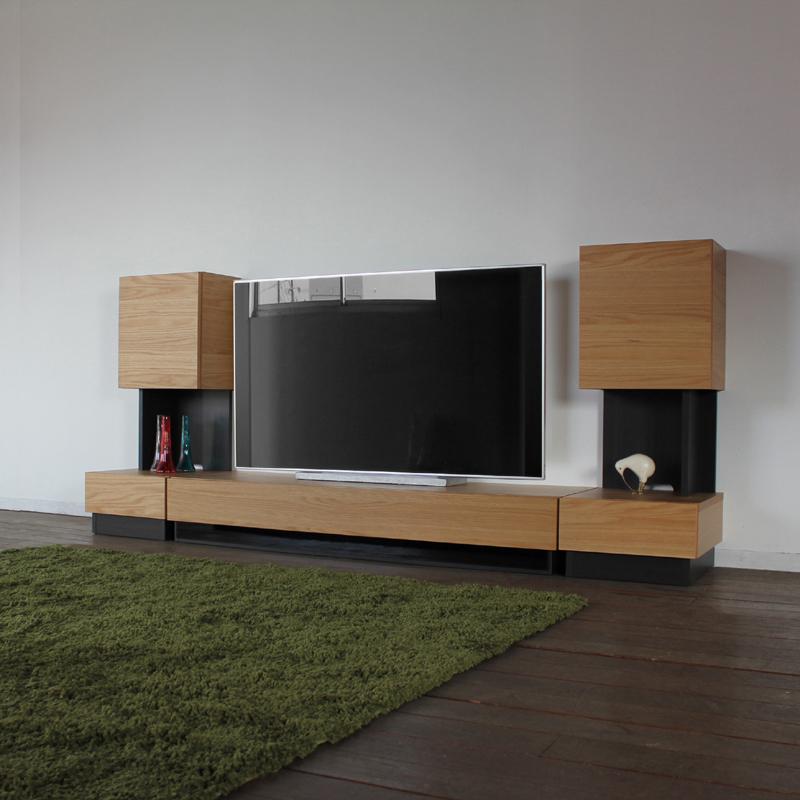 テレビ台 160cm キャビネット3点セット ナチュラル オーク 総幅 240 奥行45 cm 国産 日本製 無垢材 天然木シート 完成品 RY |  | 02