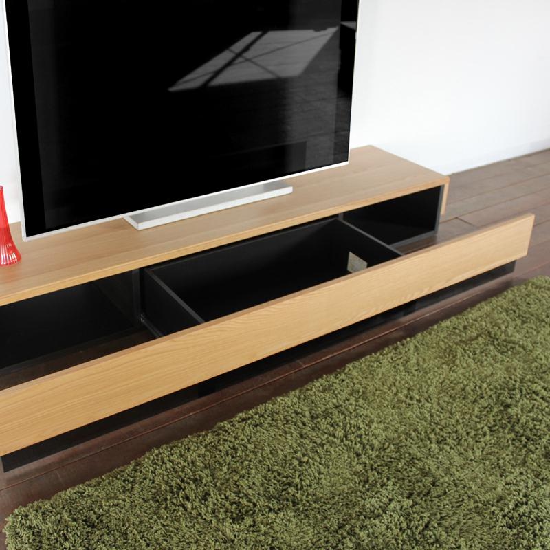 テレビ台 160cm キャビネット3点セット ナチュラル オーク 総幅 240 奥行45 cm 国産 日本製 無垢材 天然木シート 完成品 RY |  | 11