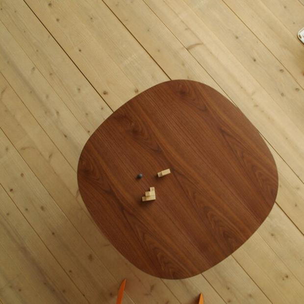 こたつテーブル 幅90×奥行90cm 正方形 丸形 日本製 国産 ウォールナットブラウン/タモナチュラル Palg_2