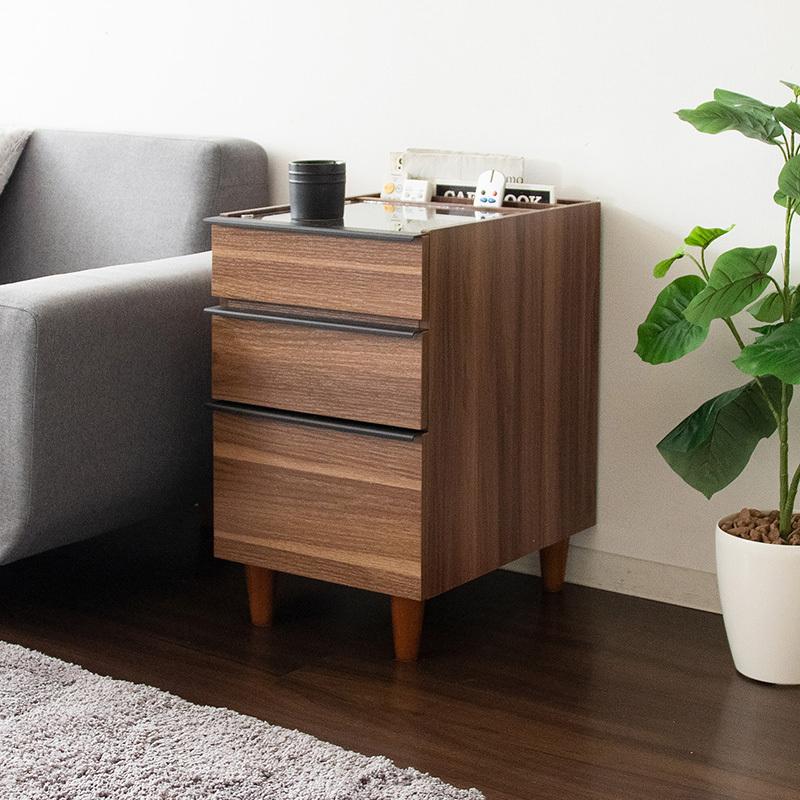 ナイトテーブル ブラウン（BR）【幅30×奥行36cm】 楽天市場】ナイトテーブル 幅30×長さ36×高さ50cm ベッドサイド