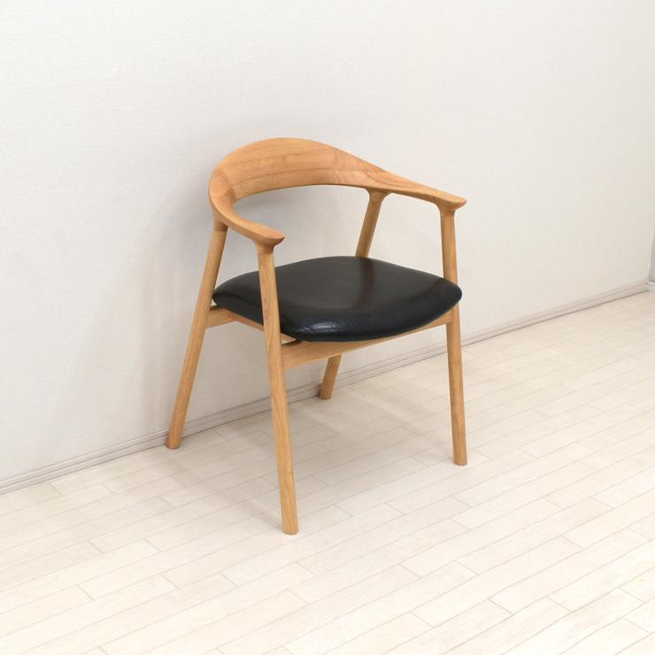 ダイニングチェア アームチェア 1脚入り 完成品 arch-ch-351cnr クリア