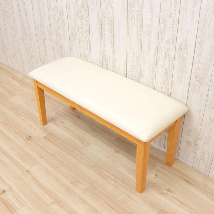 幅95cm ダイニング ベンチ チェアー 2人用  ac2-95ben-360 lbr ライトブラウン色 クッション シンプル 木製 モダン玄関椅子 1s-1k-147 |  | 06