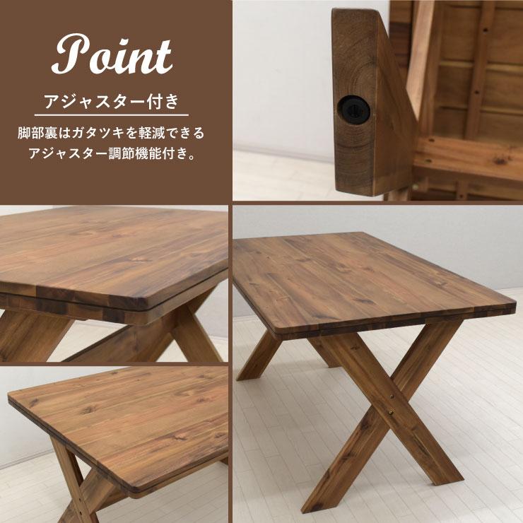 ダイニングテーブル5点セット 幅135cm 4人用 ナチュラル色 dkur135-5 