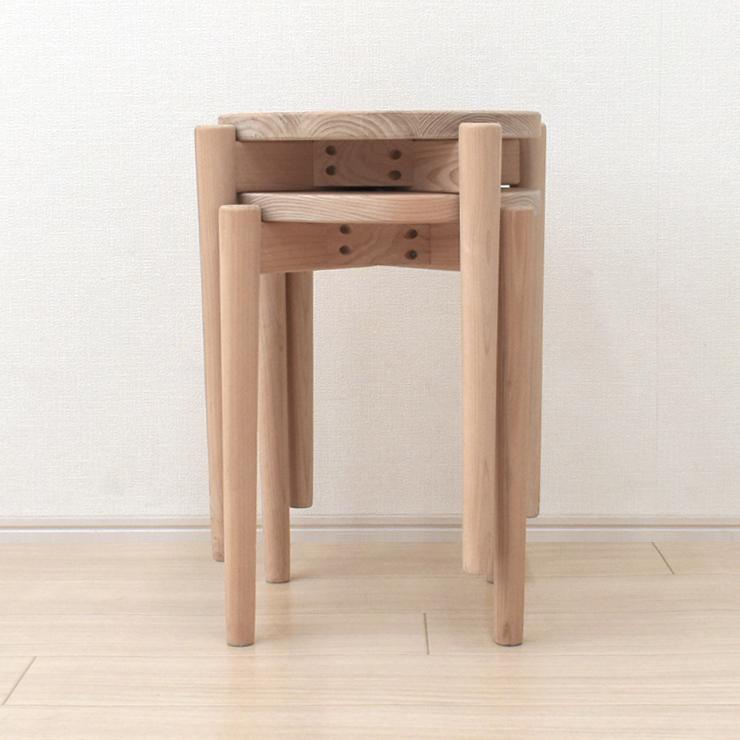 ブタとフクロウ様専用 ひのき スタッキングスツール 2脚 楽天市場