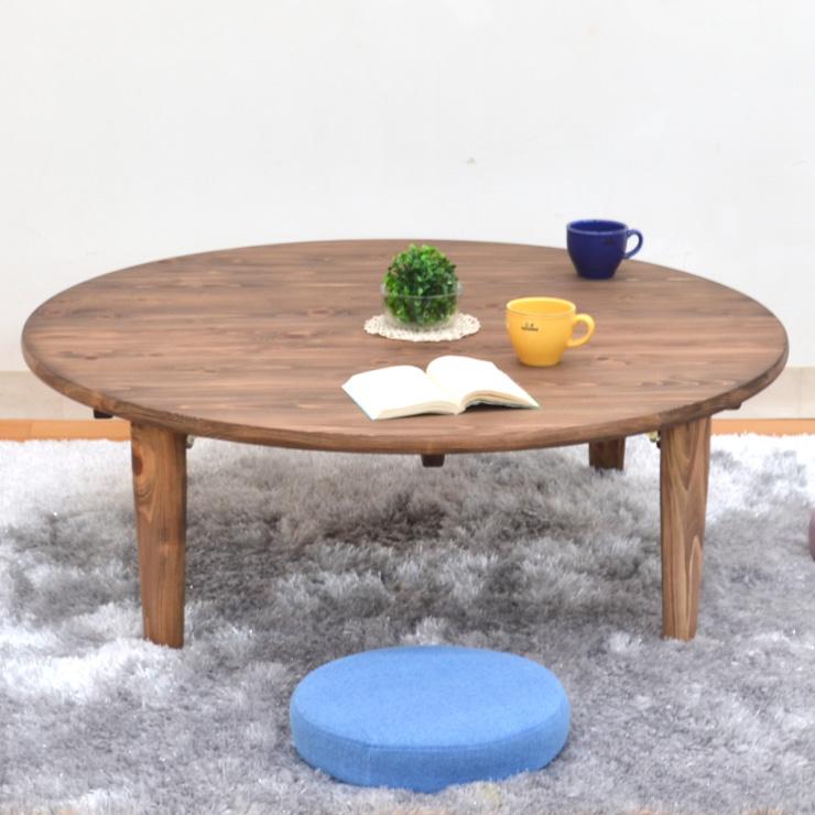 受注生産品 ひのき 座卓 国産 幅105cm ちゃぶ台 折りたたみ hinoki105