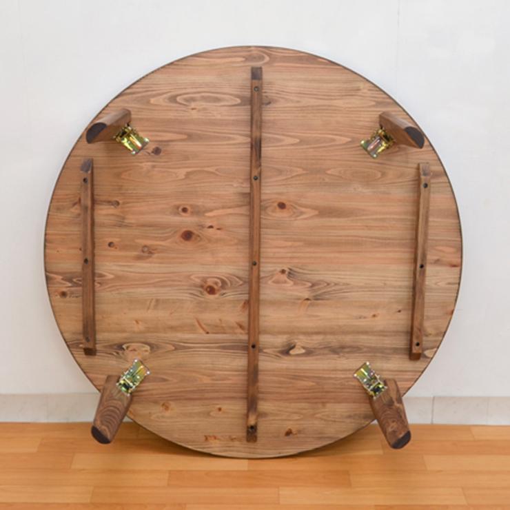 受注生産品 ひのき 座卓 国産 幅105cm ちゃぶ台 折りたたみ hinoki105